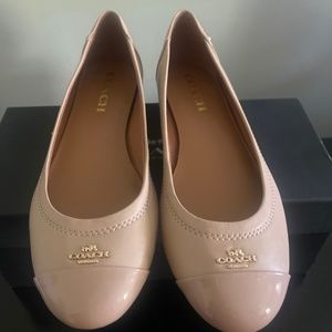 Coach Chelsea Matte Calf Patent Beachwood Flat 7M